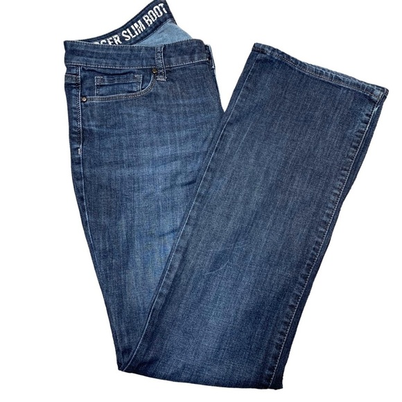 dkny Jeans Mercer Minimalist Dark Wash Stretchy Denim Slim Boot Jeans 8 - Picture 3 of 12